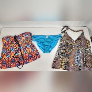 Women's Mossimo Tankinis and Bottoms Size L